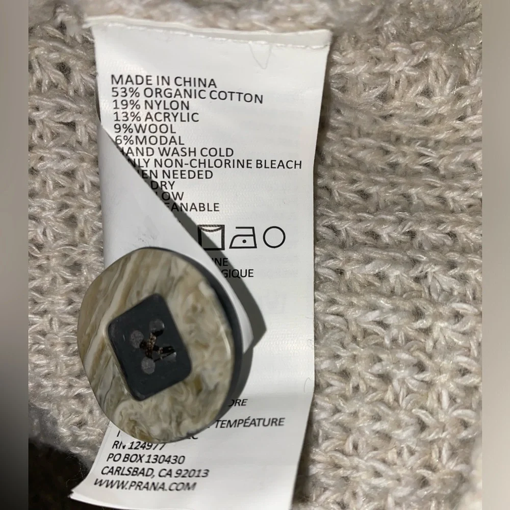 Prana full zip cardigan - Picture 5 of 5